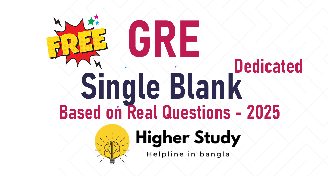 Dedicated Single Blank Real Question Practice